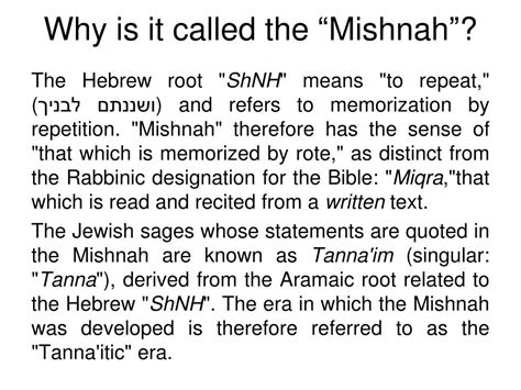 Ppt The History And Form Of The Mishnah Powerpoint Presentation Free