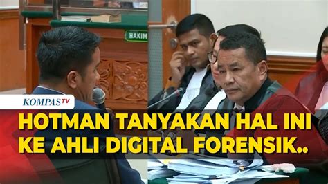 FULL Hotman Paris Tanyakan Sahnya Bukti Chat Teddy Minahasa Ke Saksi