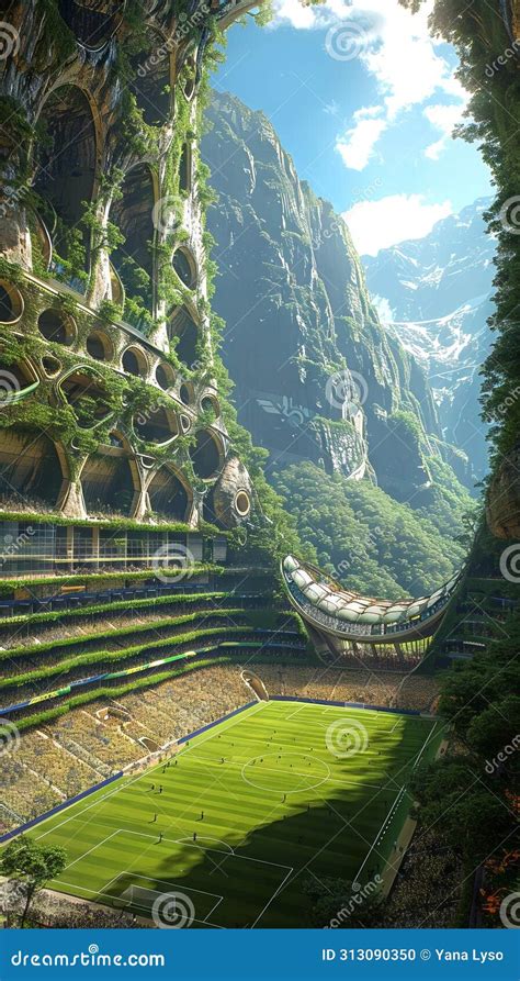 A Soccer Stadium Embraced By Nature With Living Architecture The