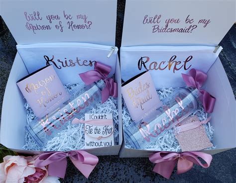 Personalized Bridesmaid Proposal Box Setbridesmaid T Etsy In 2020