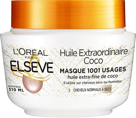 L Or Al Paris Elseve Huile Extraordinaire Coco Masque L Huile Extra