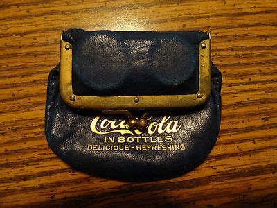 RARE VINTAGE COCA COLA LEATHER CHANGE PURSE 1910 -- Antique Price Guide ...