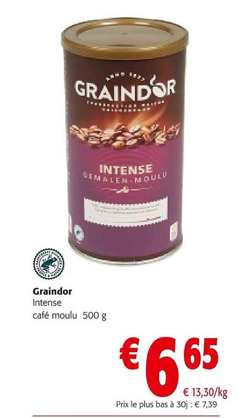 Promo Graindor Intense Café Moulu chez Colruyt iCatalogue fr