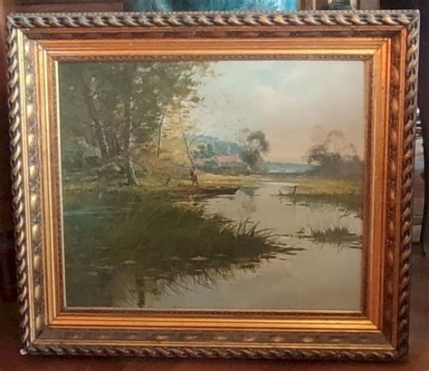 Ancienne Peinture paysage huile sur toile Juliany Eugène Galien Laloue