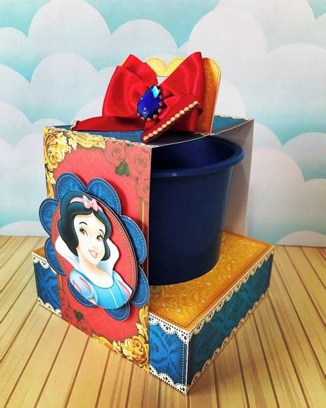 Caixa Balde De Pipoca Branca De Neve Elo7 Produtos Especiais