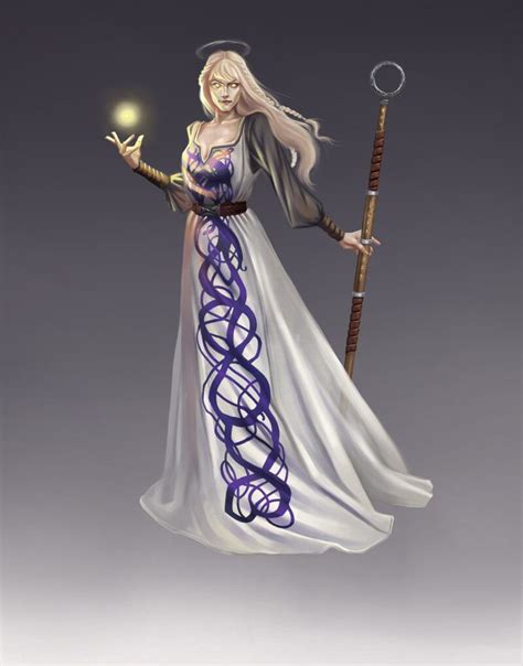 Aasimar Sorceress Character Design Simona Jančíková Aasimar