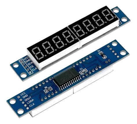 Módulo Display 7 Segmentos Led 8 Dígitos Spi Max7219