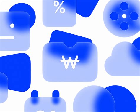 Glassmorphism Icons Behance