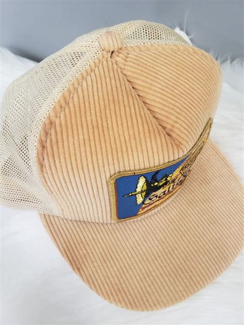 Vintage Nasa Galileo Trucker Mesh Corduroy Satellite Snapback Ball Hat