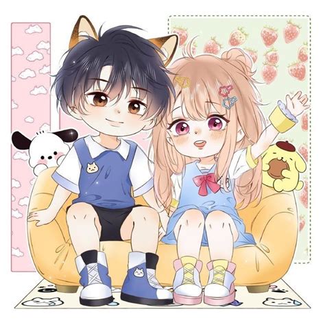 Ghim Trên A Chibi Minh Họa Manga Anime