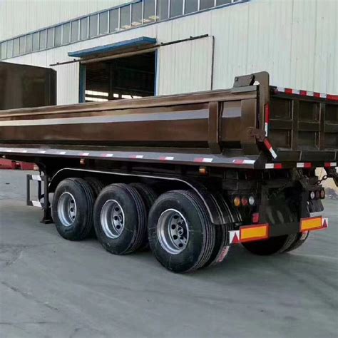 3 Axle 4 Axles U Shape Type Dump Tipper Tipping Semi Trailer Tipper