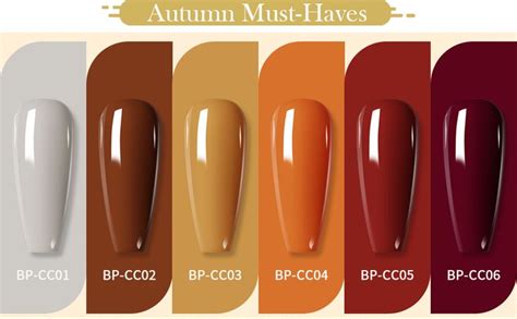 BORN PRETTY Fall Winter Gel Nail Polish Kit Cozy Campfire Autumn Gel