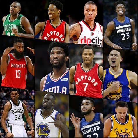 Team Steph NBA All-Stars - Starters: Stephen Curry (G, 5), James Harden ...