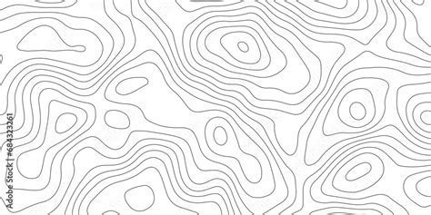 Abstract Background Of The Topographic Contours Map With Geographic