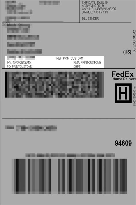 Fedex Shipping Label Templates Cybra Off