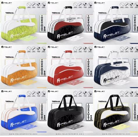 Felet Double Zip Tournament Badminton Bag With Thermal Lazada