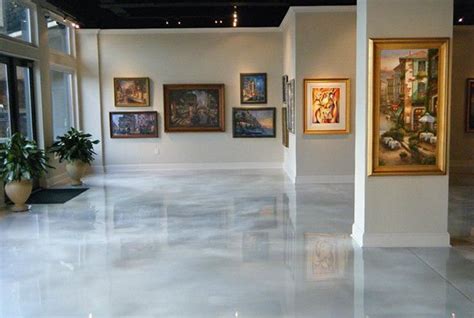 Art Gallery Floor Art Gallery Flooring White Flooring White Epoxy Floor