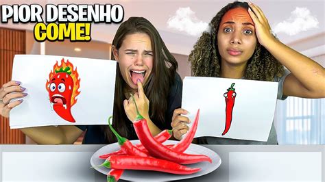 QUEM FIZER O PIOR DESENHO COME Épico deu ruim YouTube