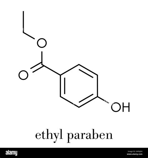 Ethyl Paraben Ethyl Para Hydroxybenzoate Preservative Molecule