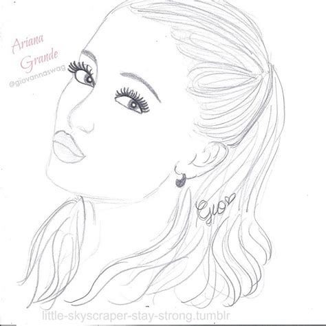 Ariana Grande Drawing At Getdrawings Free Download