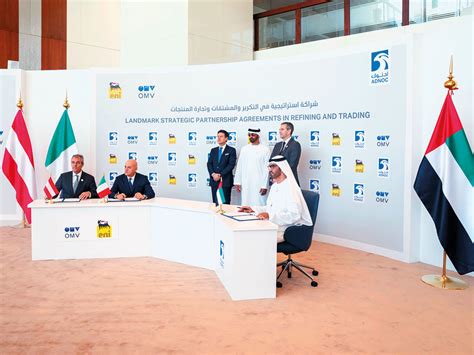 Uaes Adnoc Signs Strategic Partnership With Eni Omv