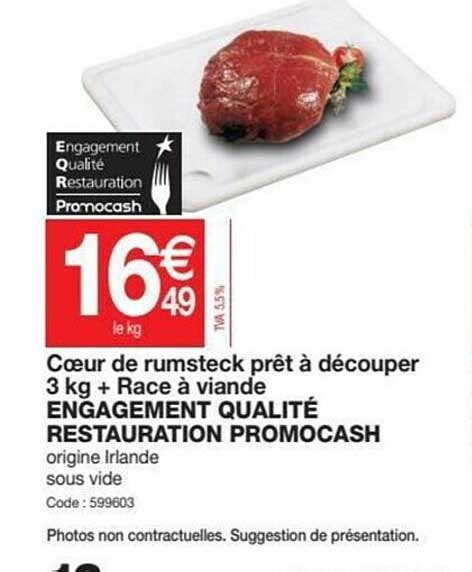 Promo Coeur De Rumsteck Pr T D Couper Kg Race Viande Engagement