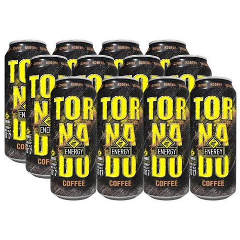 Напиток энергетический Tornado Energy Coffee 12 шт по 500 мл — купить в ...