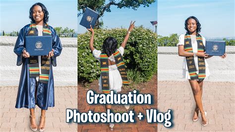 Grwm Vlog For Graduation Photoshoot 🎓 Ashleysharice Youtube