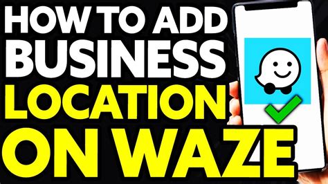 How To Add Business Location On Waze Easy Youtube