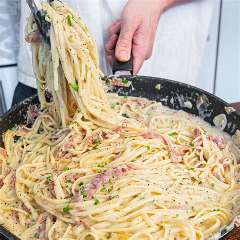 Parma Ham Carbonara Recipe Ham Carbonara Recipe Carbonara Ham Pasta