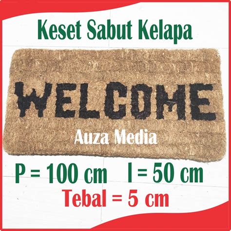 Jual Keset Welcome Sabut Kelapa Tebal 5 Cm Ukuran 100 X 50 Cm Shopee