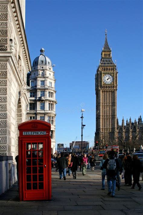 Big Ben And A Red Phone Booth In London Editorial Photography Image