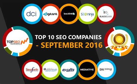 Rankings Of Top 10 Seo Companies September 2016 Top Seo Rankers