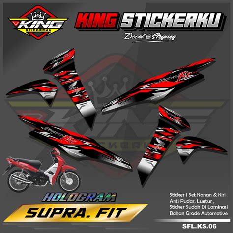 Sticker Striping Supra Fit Stiker Striping List Variasi Motor Supra