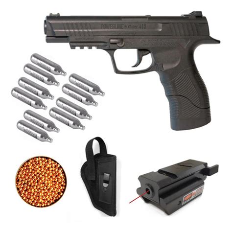 Kit Pistola Daysi 415 Laser Rojo Funda 10 Co2 500 Bb Cuotas