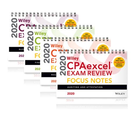 Wiley Cpaexcel Exam Review 2020 Focus Notes Complete Set By Wiley