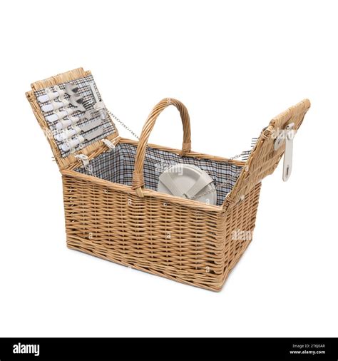 Wicker Picnic Basket Set Large Willow Hamper With Insulated Cooler