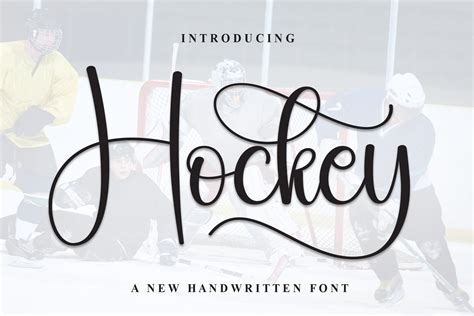 Hockey Font By William Jhordy · Creative Fabrica