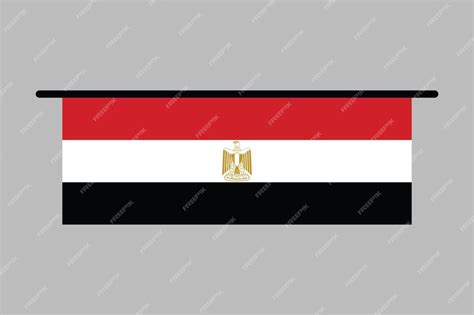 Premium Vector Egypt Flag The Flag Of Egypt National Egypt Flag