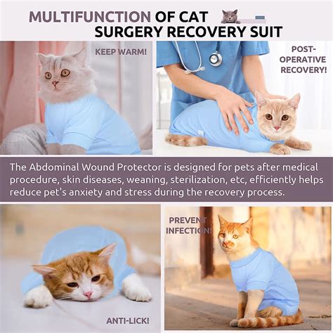 Buy Sunfura Cat Surgery Recovery Suit Cat Neuter Recovery Suit With 4