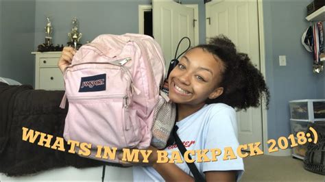 Whats In My Backpack 2018 Youtube