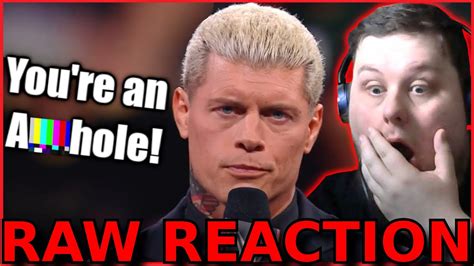 Cody Responds To The Rock Raw Reaction Mar Youtube