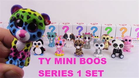 Ty Beanie Boos Mini Figures Series Complete Set W Mystery Chaser