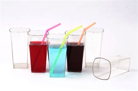 Vetalic Crystal Poly Carbonate Plastic Glass Set Of 6 300ml