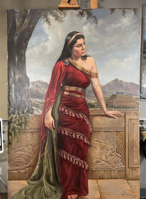 Painting Of The Assyrian Queen Shamiram Rassyria