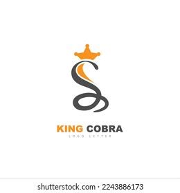 Letter S Snake King Cobra Vector Stock Vector Royalty Free 2243886173