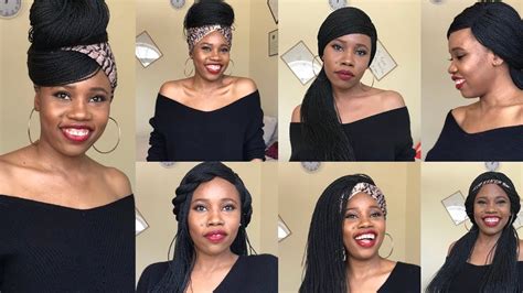 How To Style A Braided Wig Youtube