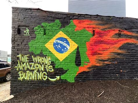 Yannick Giovanni Marshall on Twitter: "RT @GraffitiRadical: "The wrong Amazon is burning" Mural ...