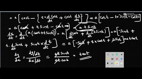 Second Derivative Parametric Differentiation Problems Youtube