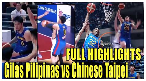 Gilas Pilipinas Vs Chinese Taipei Kai Sotto OPENSA DEPENSA NAGHALIMAW